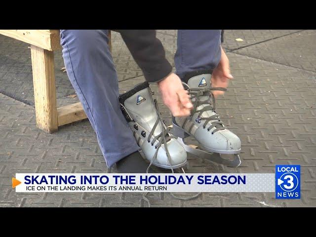 Skating into the holiday season:  Ice on the Landing makes Its annual return