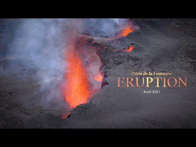 Eruption du Volcan à la Réunion en Avril 21