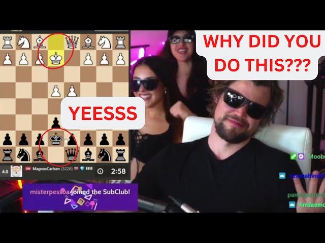 LVL 100 Mafia Boss Magnus Carlsen plays the BONGCLOUD, with some mixed reactions...