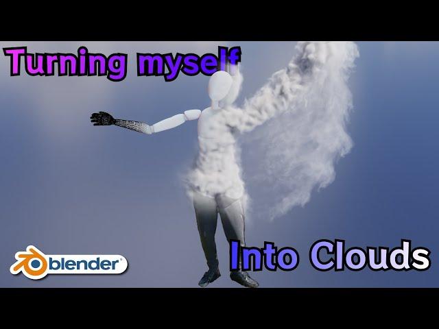 Blender Cloud Person simulation and breakdown