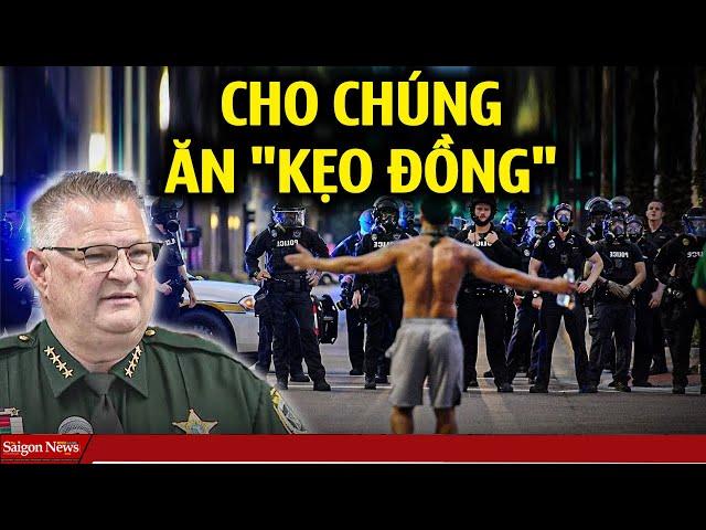 Cảnh sát trưởng Florida khiến đám biểu tình bạo loạn bỏ trốn sạch sẽ khi gửi thông điệp rùng rợn