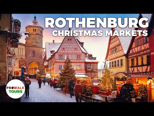 Experience the MAGIC of Rothenburg ob de Tauber's Christmas Market 4K HDR! - Reiterlesmarkt