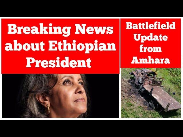 Breaking News about Ethiopian President Sahle-Work Zewde | Battlefield Update from Amhara Region