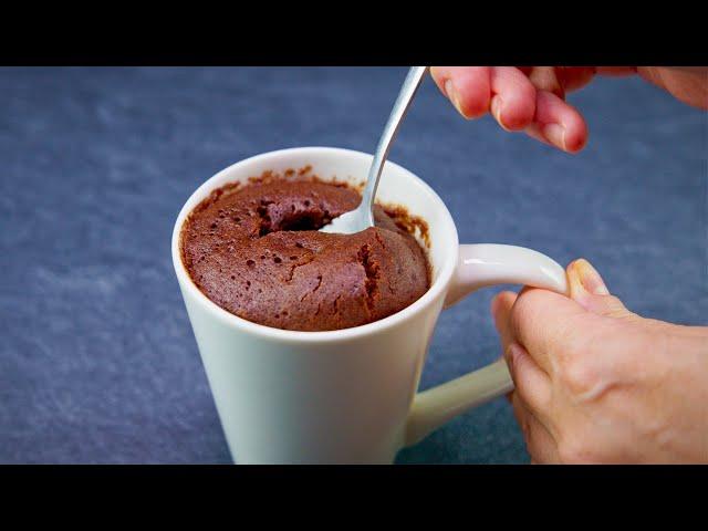 Quick and Easy 1-Minute Chocolate Mug Cake in the Microwave