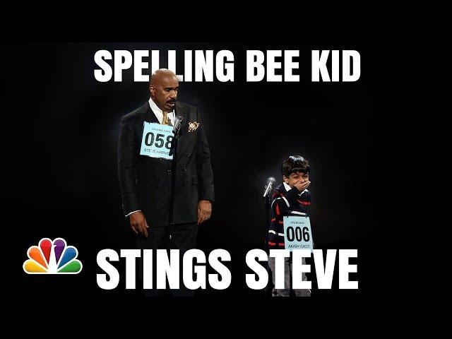 Little Big Shots | Steve Harvey and Akash Funny Spelling Bee | Season 1 2016