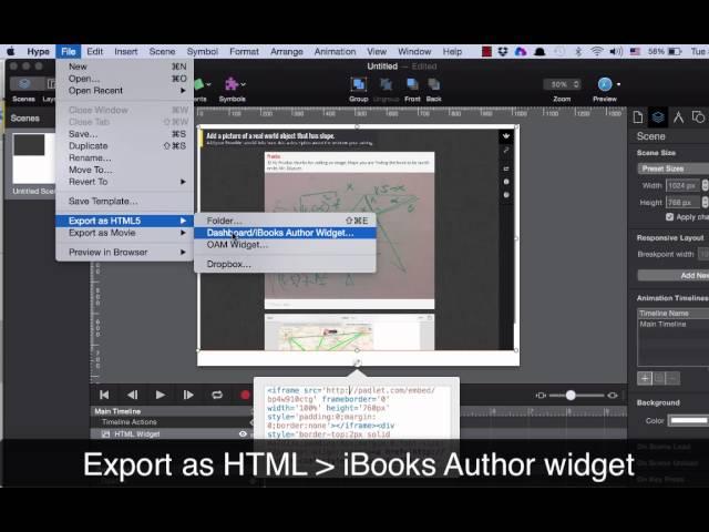Create Padlet Widget for iBooks Author