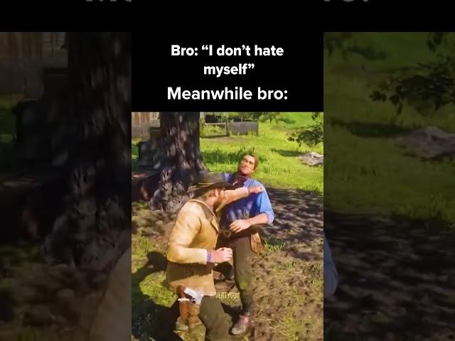 POV: Arthur Morgan Fights Himself #shorts #rdr2