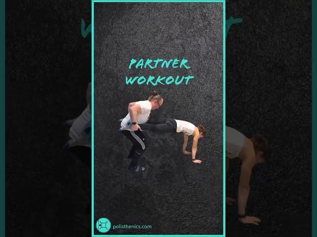 Partner workout - bent over row with plank