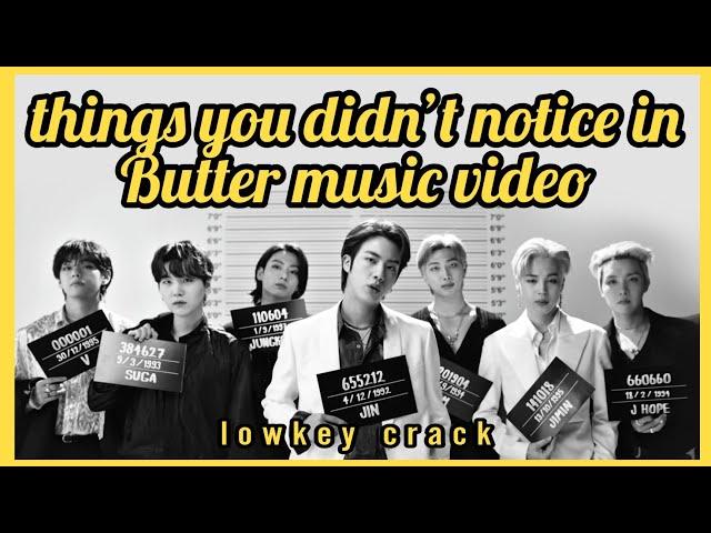 bts things you didn't notice in butter music video