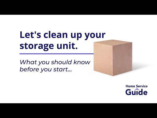 What to know for Self Storage Cleanup