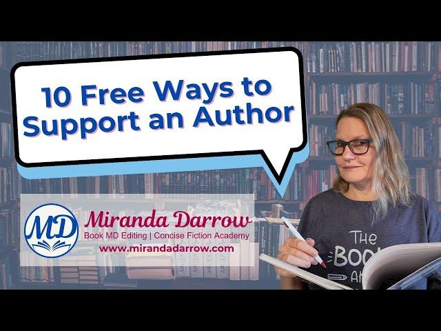 10 Free Ways to Support an Author by Miranda Darrow