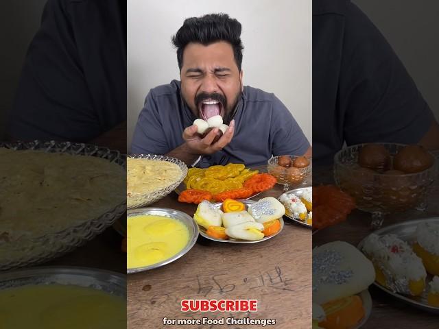 Gulab jamun & Rasgulla Ka BUM KA GOLA FOOD CHALLENGE in India #shorts #foodie #foodlover