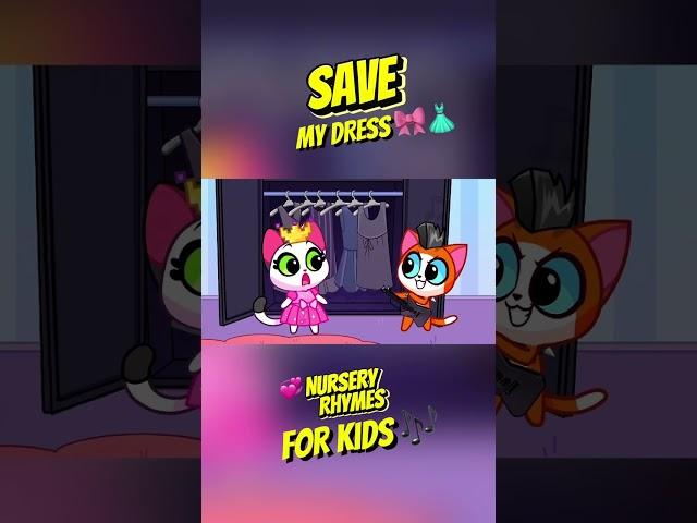PINK VS BLACK DRESS  FUN NURSERY RHYMES FOR KIDS  PURR PURR