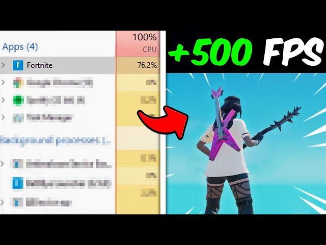 How to *INSTANTLY* INCREASE FPS in Fortnite CHAPTER 5