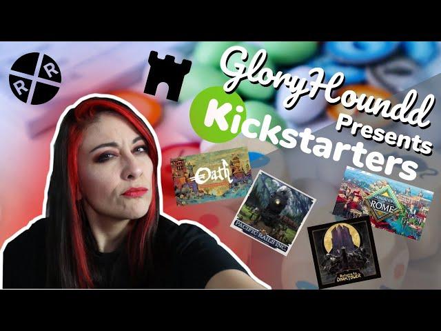 Kickstarter Board Games - Pacific Rails, Oath, Foundations of Rome, Dark Tower!