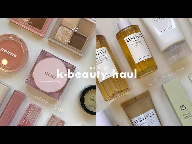 huge aesthetic kbeauty haul  skin1004, clio, romand, peripera & more