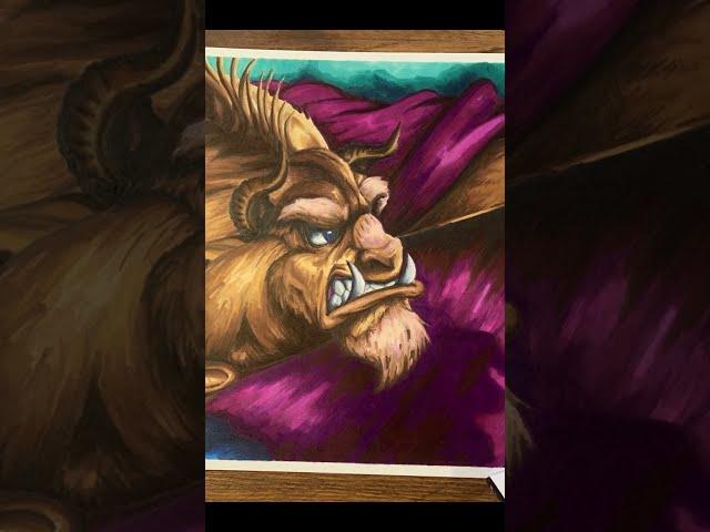 Beast From Beauty and the Beast Disney Drawing