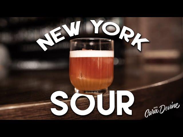 My FAVOURITE Whiskey Sour variation has a SURPRISING ingredient... THE NEW YORK SOUR