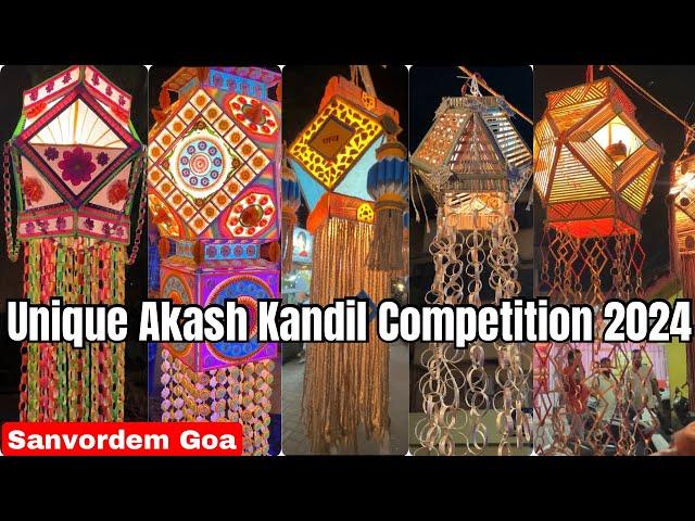 Unique Akash Kandil Competition Organised by Vakratund Sports and Cultural club 2024 | Akash Kandil