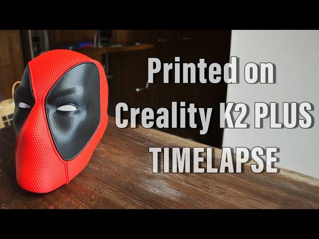 Creality K2 Plus Deadpool and Wolverine Mask Time Lapse