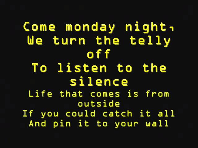 God Help The Girl- Come Monday Night (Lyrics)