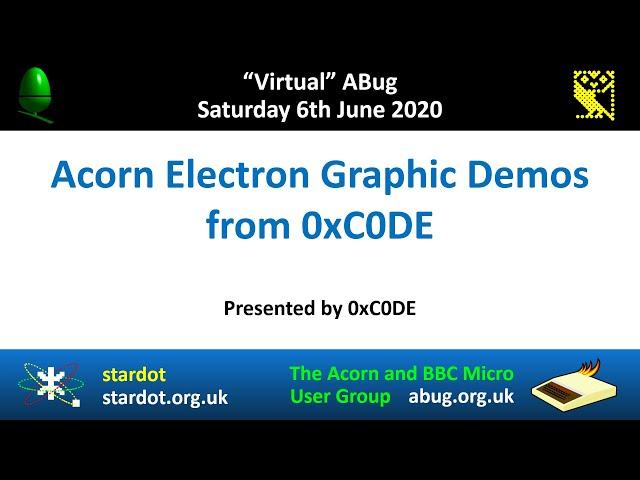 ABug 04: Acorn Electron Graphic Demos (0xC0DE)