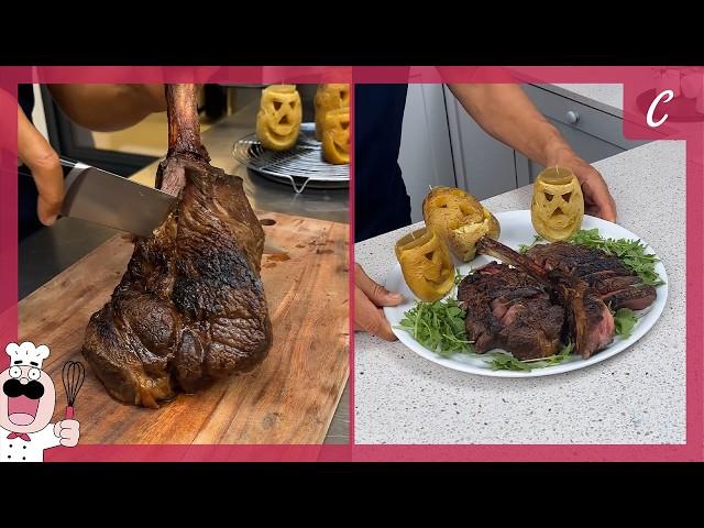 Beef & Potato Jack O'Lantern: A Creepy and Tasty Halloween Treat!