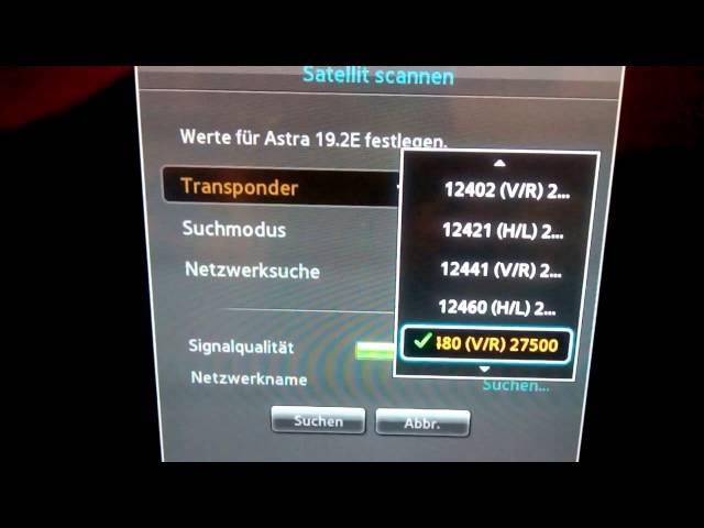 Sender Einstellung Samsung TV