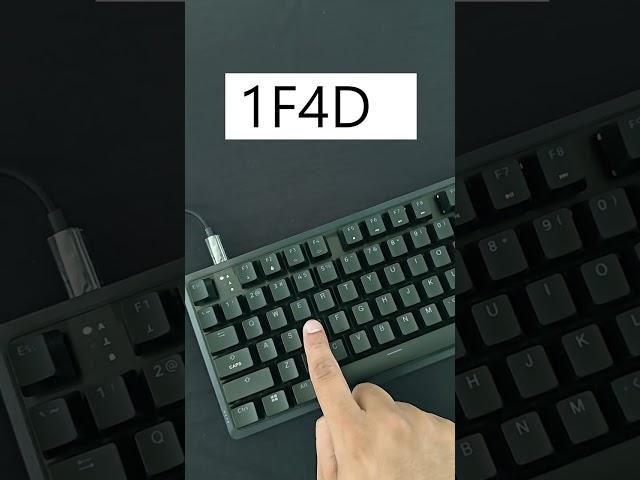 notebook icon word trick (1F4D31) | #keyboard #windows #asmrkeyboard #typing #tech