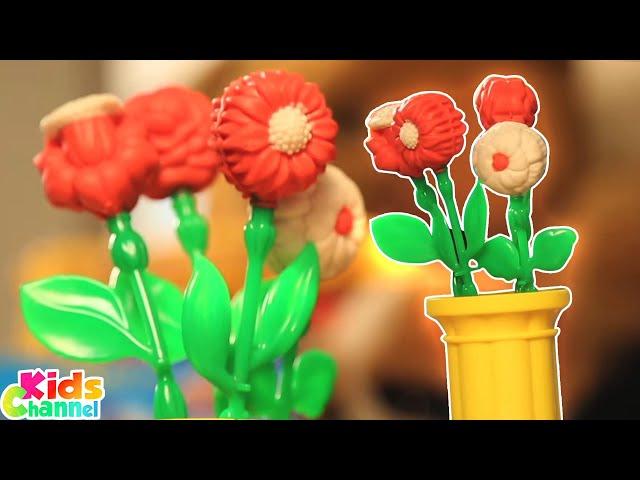 Play Doh Rose Garden Unboxing, Activities & Entertainment for Children by Kids Channel