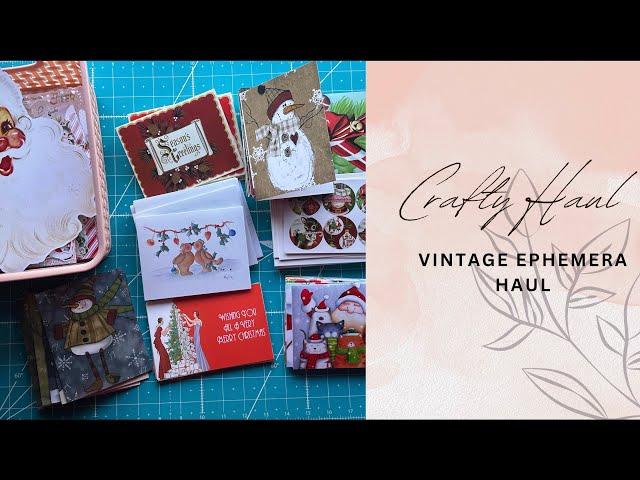 Vintage Ephemera || Craft Haul