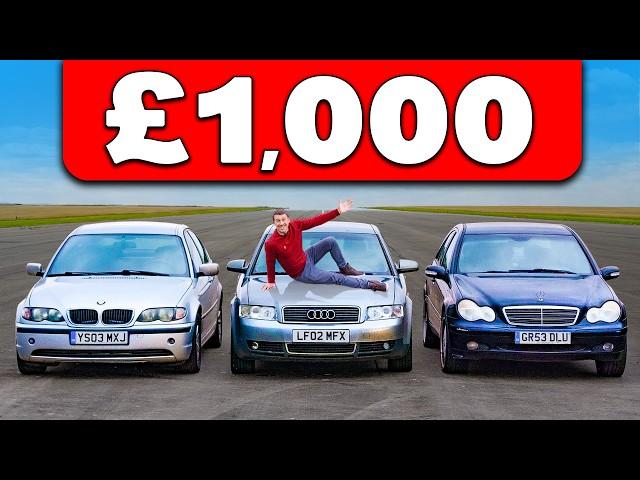 Кто победит в заезде: BMW или Mercedes или же Audi? Заезд ценой в 1000 фунтов!