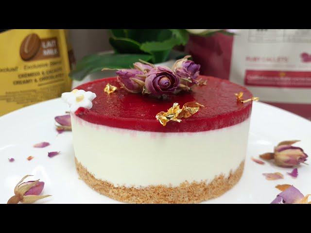 Cold cheese cake| raspberry cheese cake| no bake cheese cake|  ideas for chefs /cheese cake rec