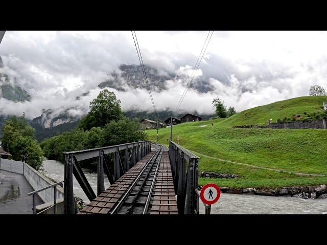 Heavenly Cab Ride Switzerland | Grindelwald to Kleine Scheidegg Train Journey | Driver View 4K HDR