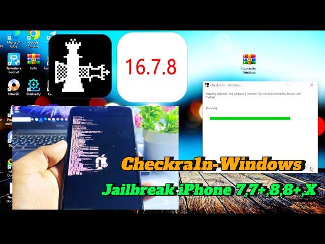 Checkra1n-Windows Jailbreak iPhone/iPad iOS 16.7.8 - iOS 14.0 got successfully | Didn’t use USB