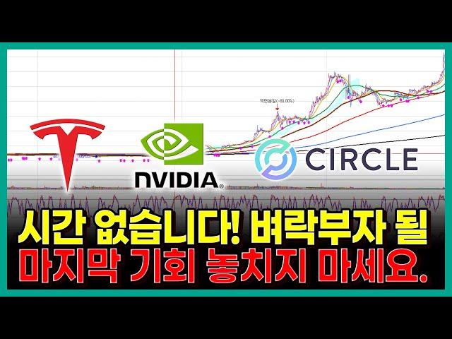 시간 없습니다! 벼락부자 될 마지막 기회 놓치지 마세요. 테슬라 서클 엔비디아 SOXL...