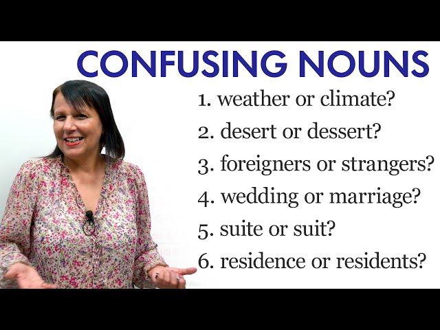 12 Confusing English Nouns