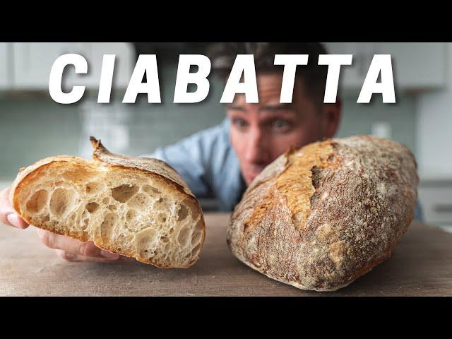 CIABATTA (Crispy Crust️ Silky Open Crumb️ Biga ️)