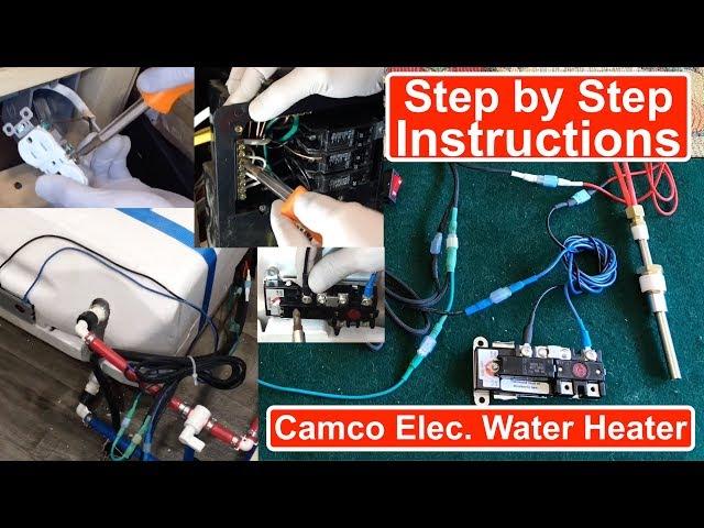 Detailed! How to Install Camco RV Hot Water Hybrid Heat Kit Electric Conversion Step by Step