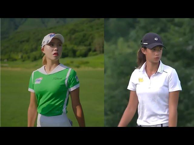 Jeong Min Moon and Eila Galitsky 2024 Korea Open Round 1