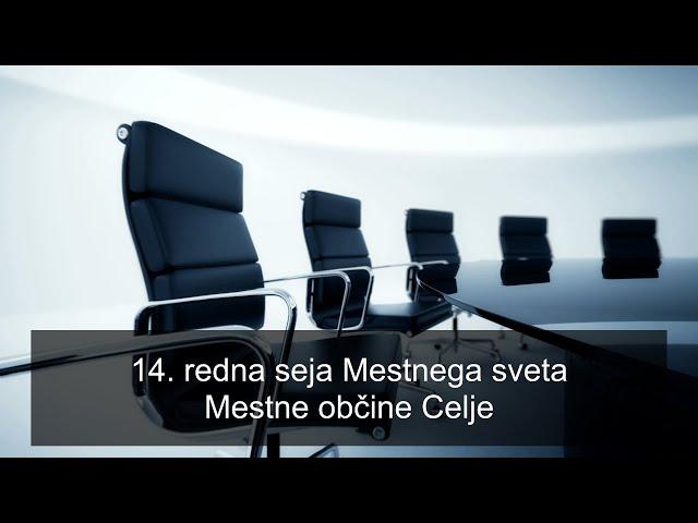 14. redna seja Mestnega sveta Mestne občine Celje