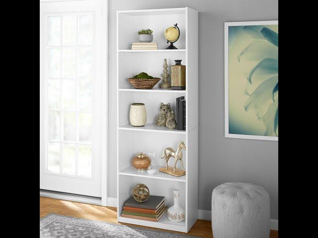 Mainstays 5-Shelf Bookcase Guided Assembly