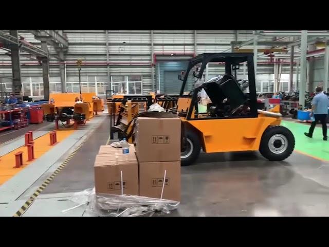 Линия по сборке крупногабаритных погрузчиков #вилочныйпогрузчик #автопогрузчик #складюгсервис