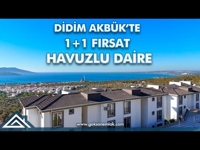 Didim Akbük'te Havuzlu Sitede Satılık 1+1 Daire