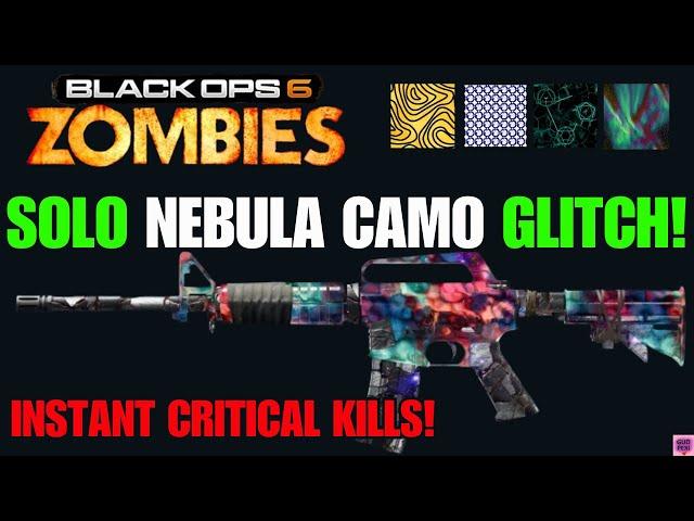 BO6 GLITCH - BROKEN NEBULA CAMO GLITCH (SOLO UNLIMITED XP GLITCH) INSTANT KILLS! BO6 ZOMBIES GLITCH