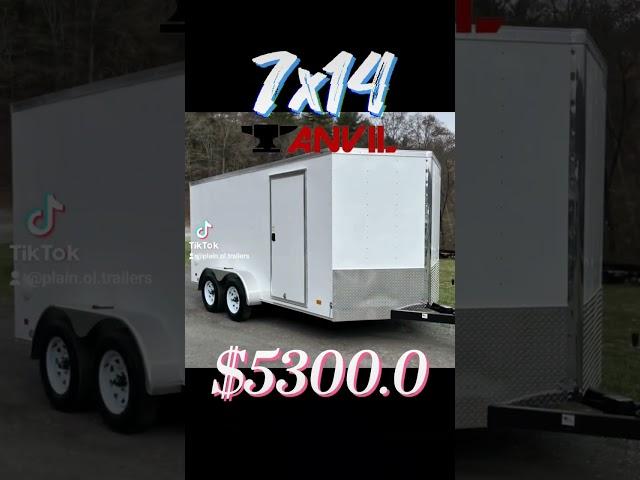 Save money with Plain Ol' Trailers today! #enclosedtrailer #cargotrailer #trailerforsale