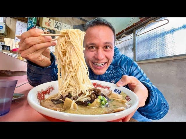 Japanese Food!! $6 ALL YOU CAN EAT  Udon + Ramen in Fukuoka!!