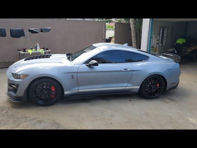 Ford Mustang Gt500 time attack and drift at Dover Raceway Jamaica.  (no one was hurt)