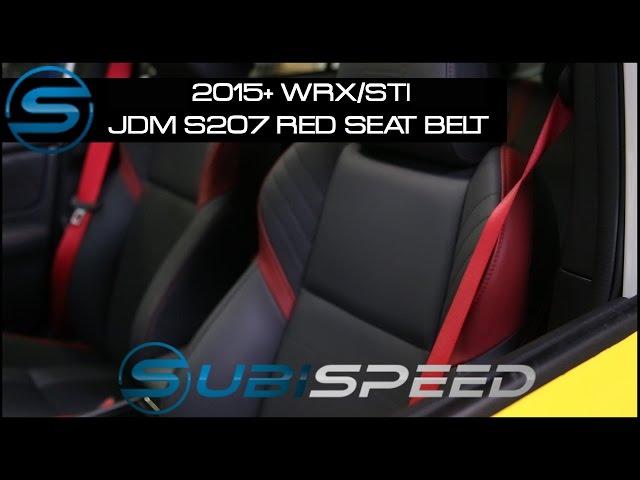 Subispeed - 2015 WRX/STI JDM S207 Red Seat Belts