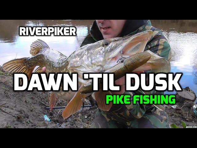 River pike lure session - dawn til dusk (video 73)